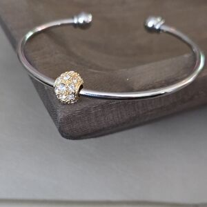 Elegant Silver and Gold Bracelet